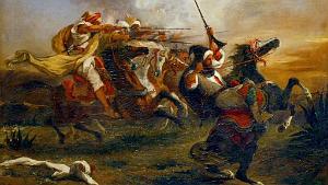 EUGENE DELACROIX-1832 EXERCICE MILITAIRE DES MAROCAINS